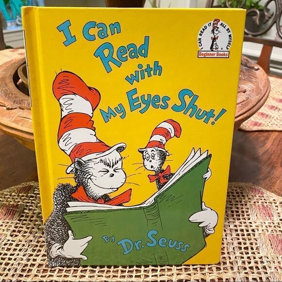 Dr. Seuss I Can Read With My Eyes Shut Children's Book. - Picture 1 of 2
